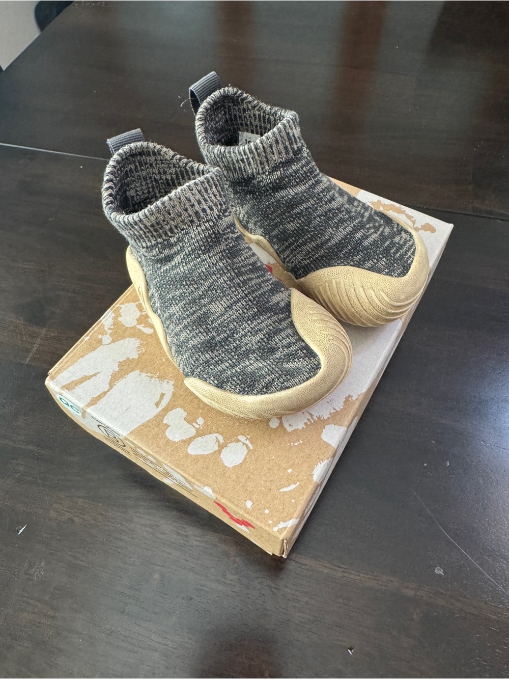 Vivobarefoot Pluma Knit Toddlers Slip On Sock Shoe 19
